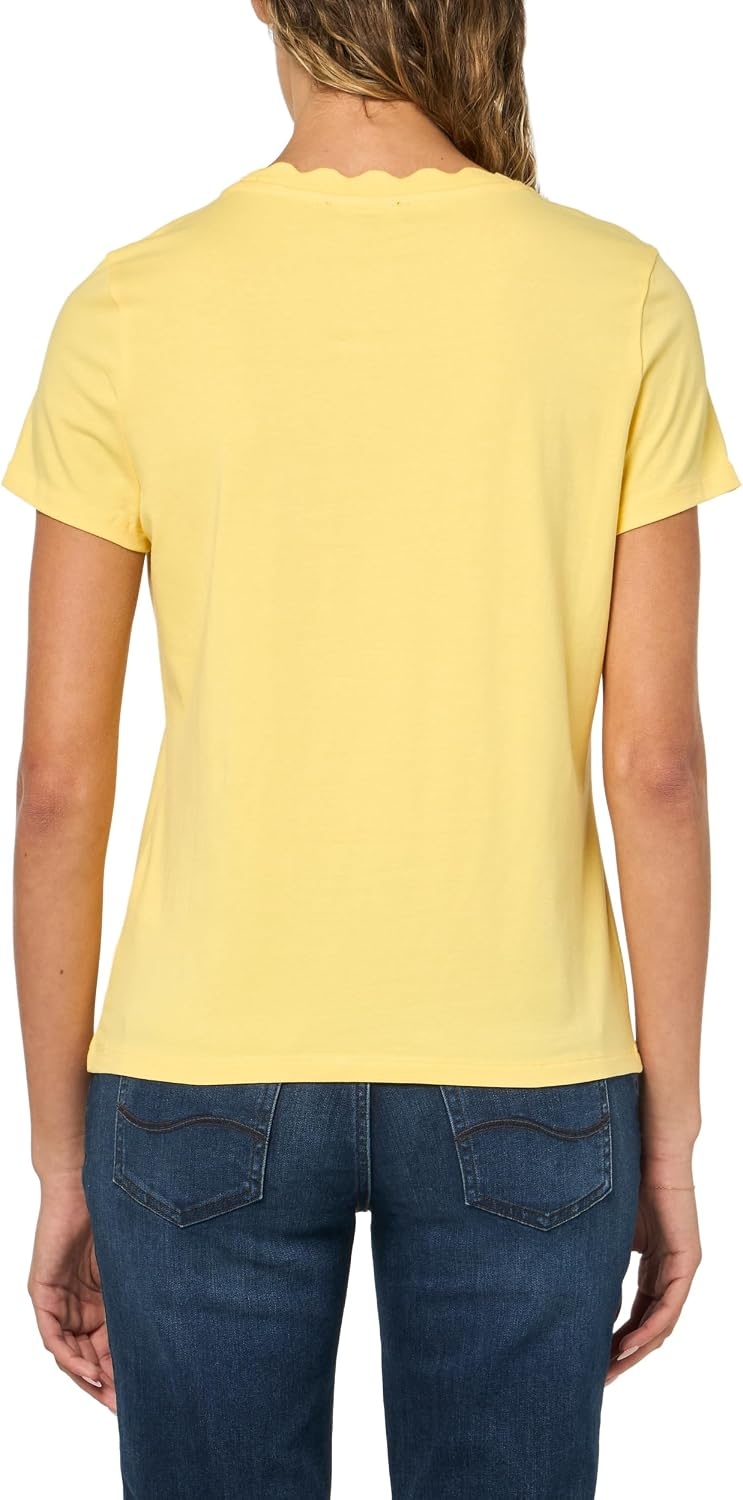 image:imageNautica Womens Solid Short Sleeve Crew Neckline TShirtSnapdragon