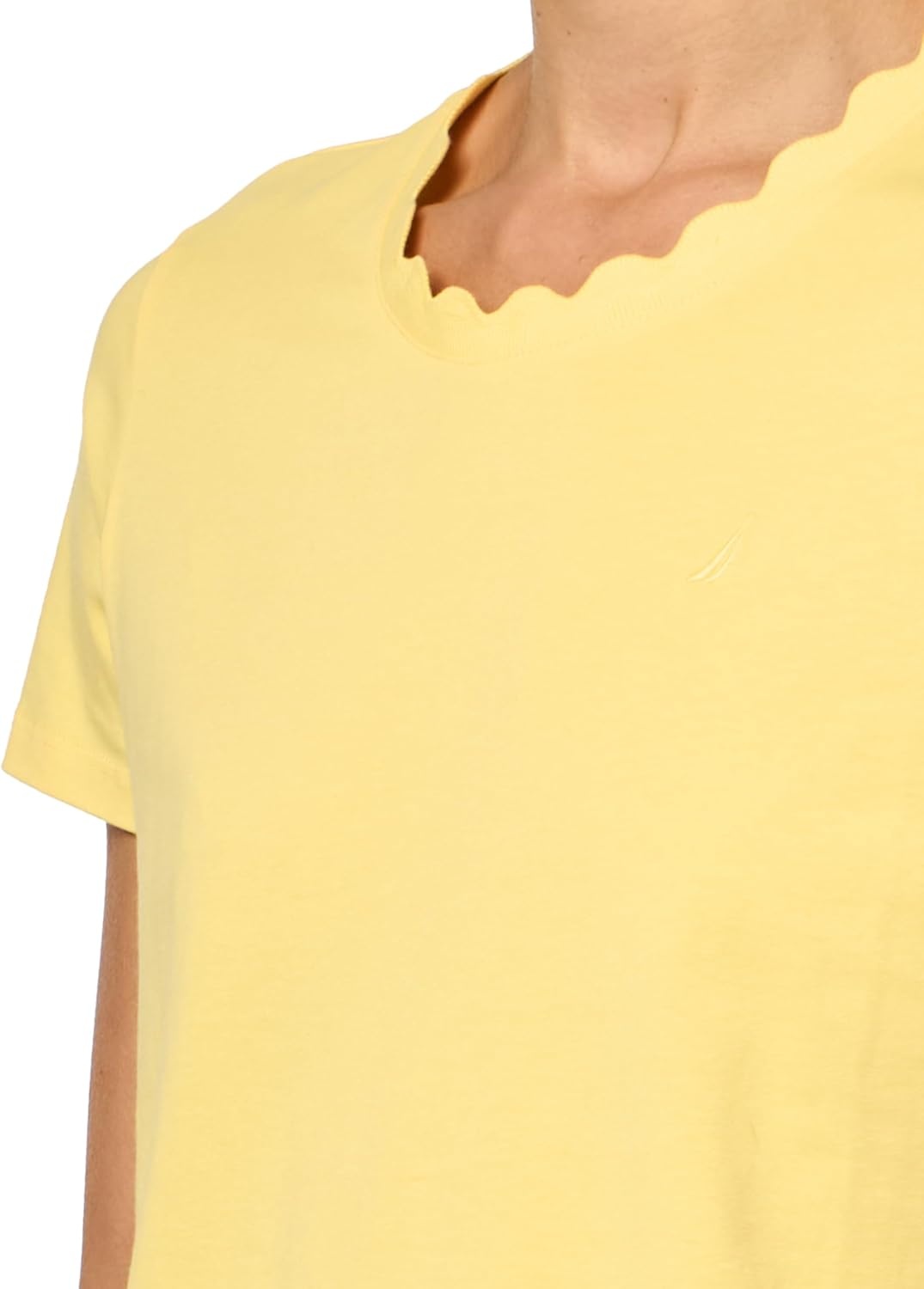 image:imageNautica Womens Solid Short Sleeve Crew Neckline TShirtSnapdragon