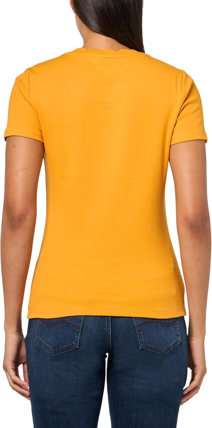 image:imageNautica Womens Solid Short Sleeve Crew Neckline TShirtSunflower