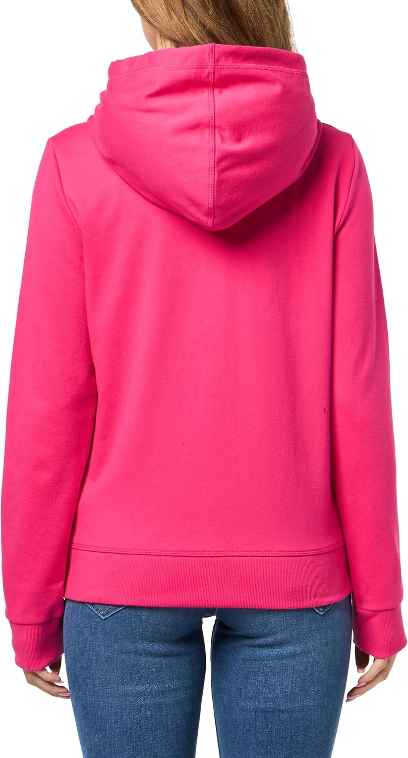 image:imageNautica Womens Solid Zipper Long Sleeve Hoodie SweatshirtAster Pink