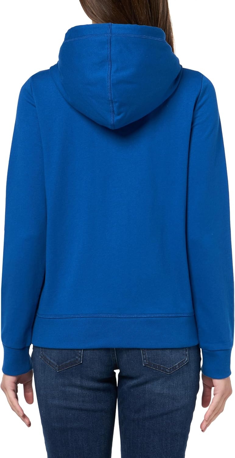 image:imageNautica Womens Solid Zipper Long Sleeve Hoodie SweatshirtTrue Blue