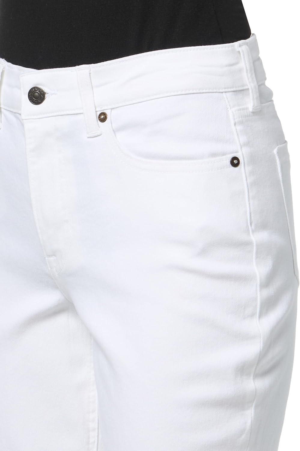 image:imageNautica Womens Straight Ankle Denim Mid Rise Relaxed JeanWhite