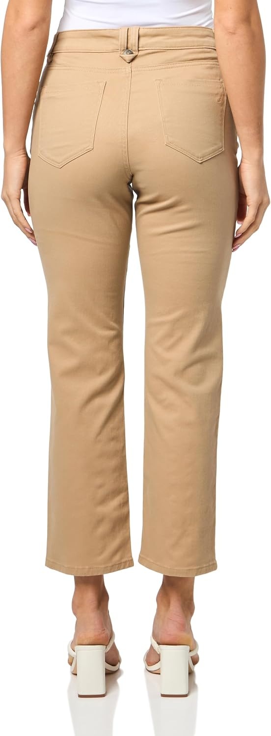 image:imageNautica Womens Straight Ankle Paisley Bay Straight Ankle PantsTannin