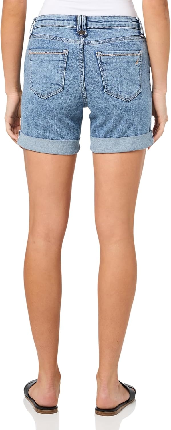 image:imageNautica Womens Surf Cuffed Jean Denim ShortsDayflower Wash