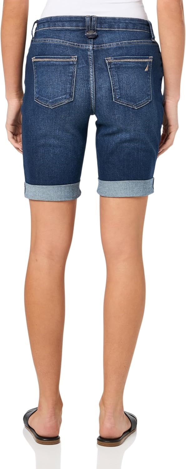image:imageNautica Womens Surf Cuffed Jean Denim ShortsSailor Wash