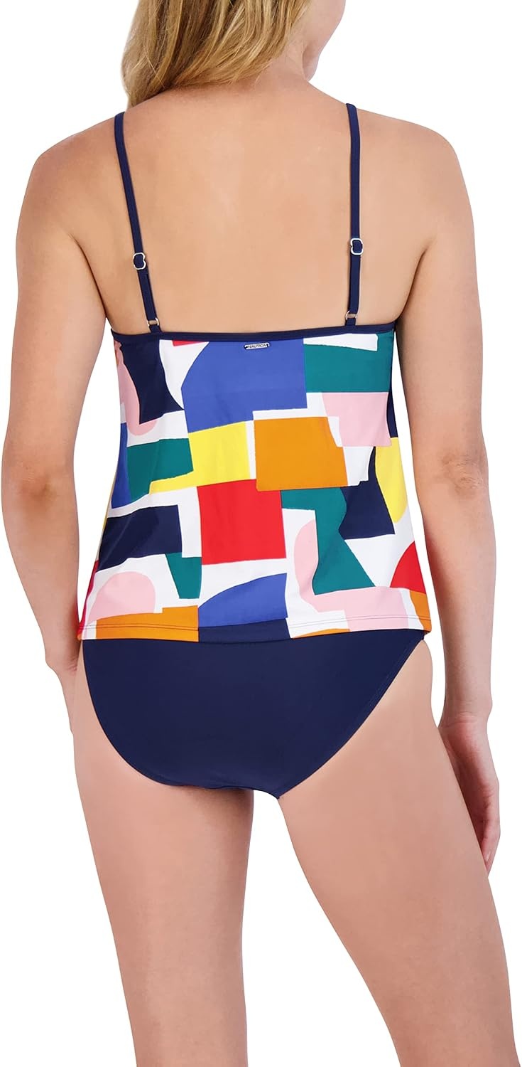 image:imageNautica Womens Tankini Swimsuit Set QuickDry UPF Bathing Suit Top Swim Beach Pool Resort WearBlock Party
