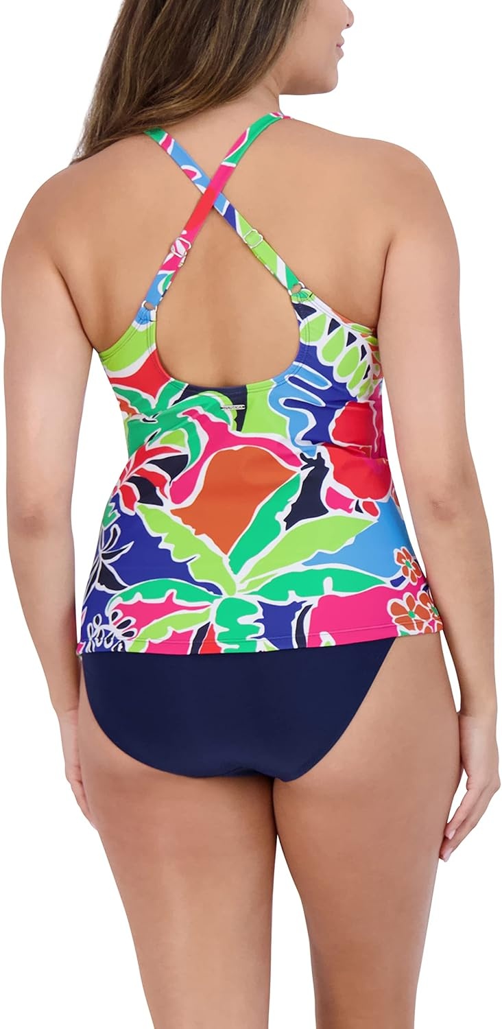image:imageNautica Womens Tankini Swimsuit Set QuickDry UPF Bathing Suit Top Swim Beach Pool Resort WearCocktail
