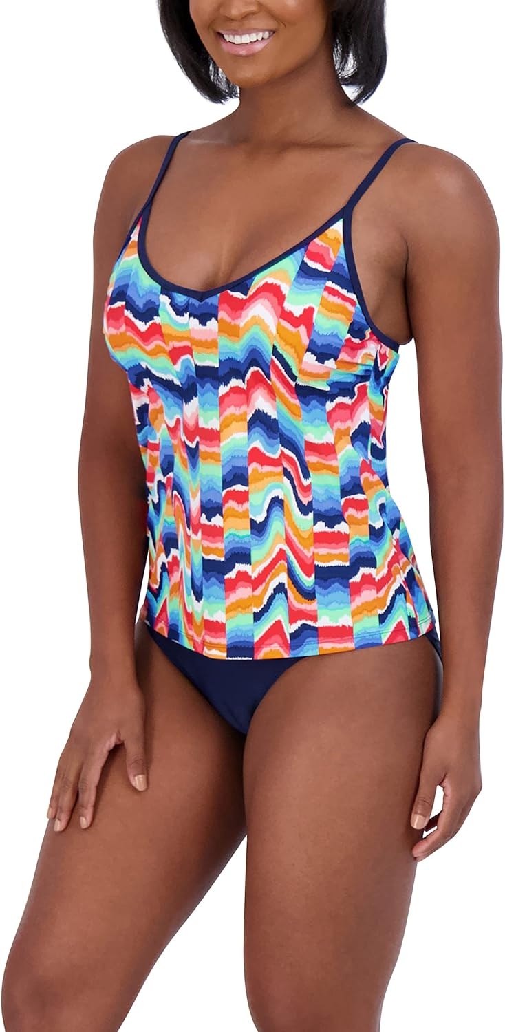 image:imageNautica Womens Tankini Swimsuit Set QuickDry UPF Bathing Suit Top Swim Beach Pool Resort WearMulti