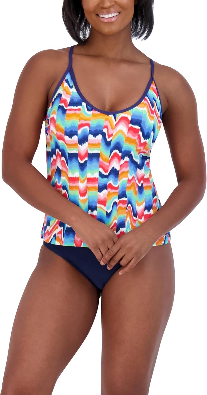 image:imageNautica Womens Tankini Swimsuit TOP QuickDry UPF Swim Beach Pool amp Resort WearMotley
