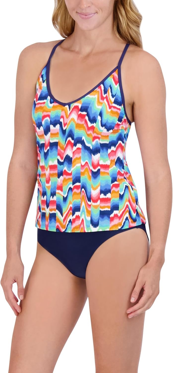 image:imageNautica Womens Tankini Swimsuit TOP QuickDry UPF Swim Beach Pool amp Resort WearMotley