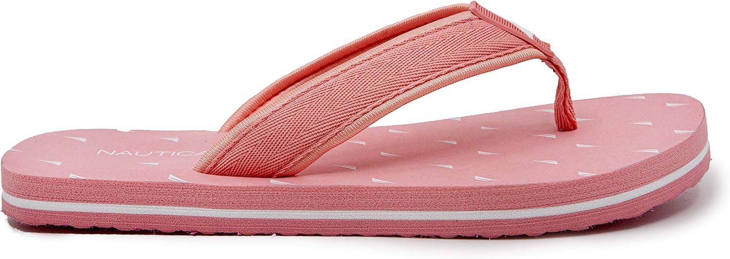 image:imageNautica Womens Thong Strap Sandal FlipFlop Boat SlidePink