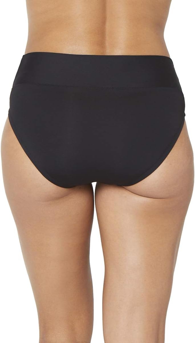 image:imageNautica Womens Tummy Control Bikini Bottom Swim Brief QuickDry Sun ProtectionBlack