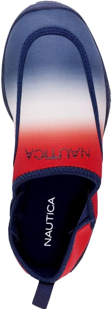 image:imageNautica Womens Water Shoes Barefoot Swim amp Beach Footwear for Pool Surf and Summer Activities QuickDry Aqua Sports ShoesRed White Blue Ombre