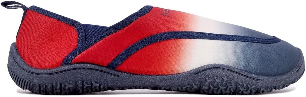 image:imageNautica Womens Water Shoes Barefoot Swim amp Beach Footwear for Pool Surf and Summer Activities QuickDry Aqua Sports ShoesRed White Blue Ombre