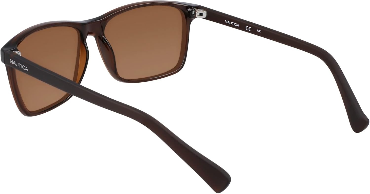 image:imageNautica mens N2246s Rectangular SunglassesCrystal Brown