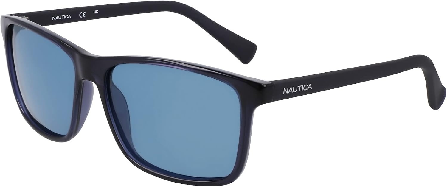 image:imageNautica mens N2246s Rectangular SunglassesCrystal Navy