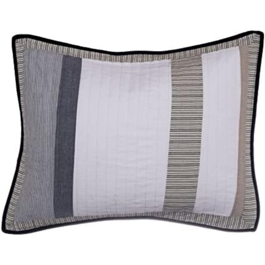 image:imageNautica Queen Comforter Set Reversible Bedding with Matching Shams Stripe Room Decor College Dorm Room Essentials Bay Shore NavyTideway Tan