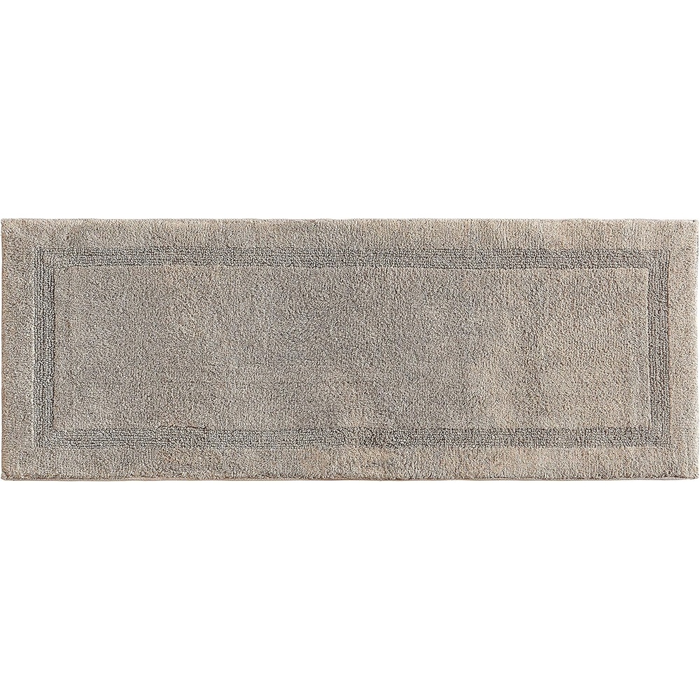 image:imageNautica Runner Rug Soft amp Absorbent Tufted Cotton Bath Rug with SkidResistant Backing OekoTex Certified Peniston Brown 60 x 22Peniston Brown