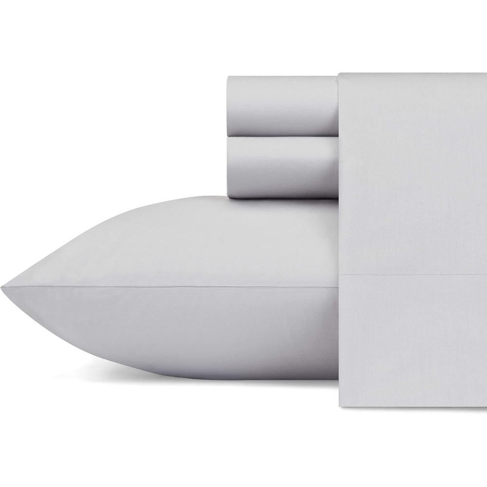 image:imageNautica Twin XL Size Sheet Set Crisp Cotton Percale Bedding with Matching Pillowcase Lightweight amp Breathable Bed Sheets Deep Pocket College Dorm Room Essentials Captains BlueSailing Salt