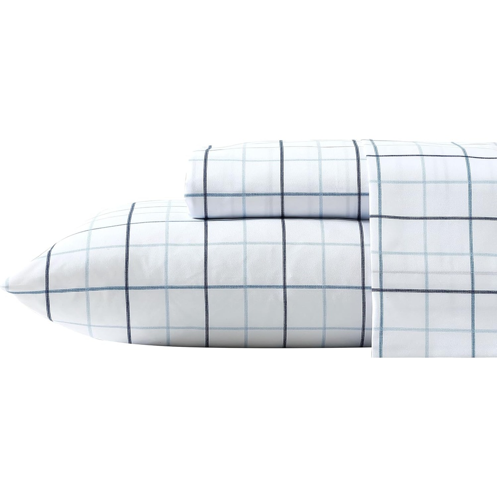 image:imageNautica  TwinTwin XL Bed Sheets polyester Bedding Set with Matching Pillowcase Crisp amp Cool Fully Elasticized Dorm Essentials Clarkson Blue