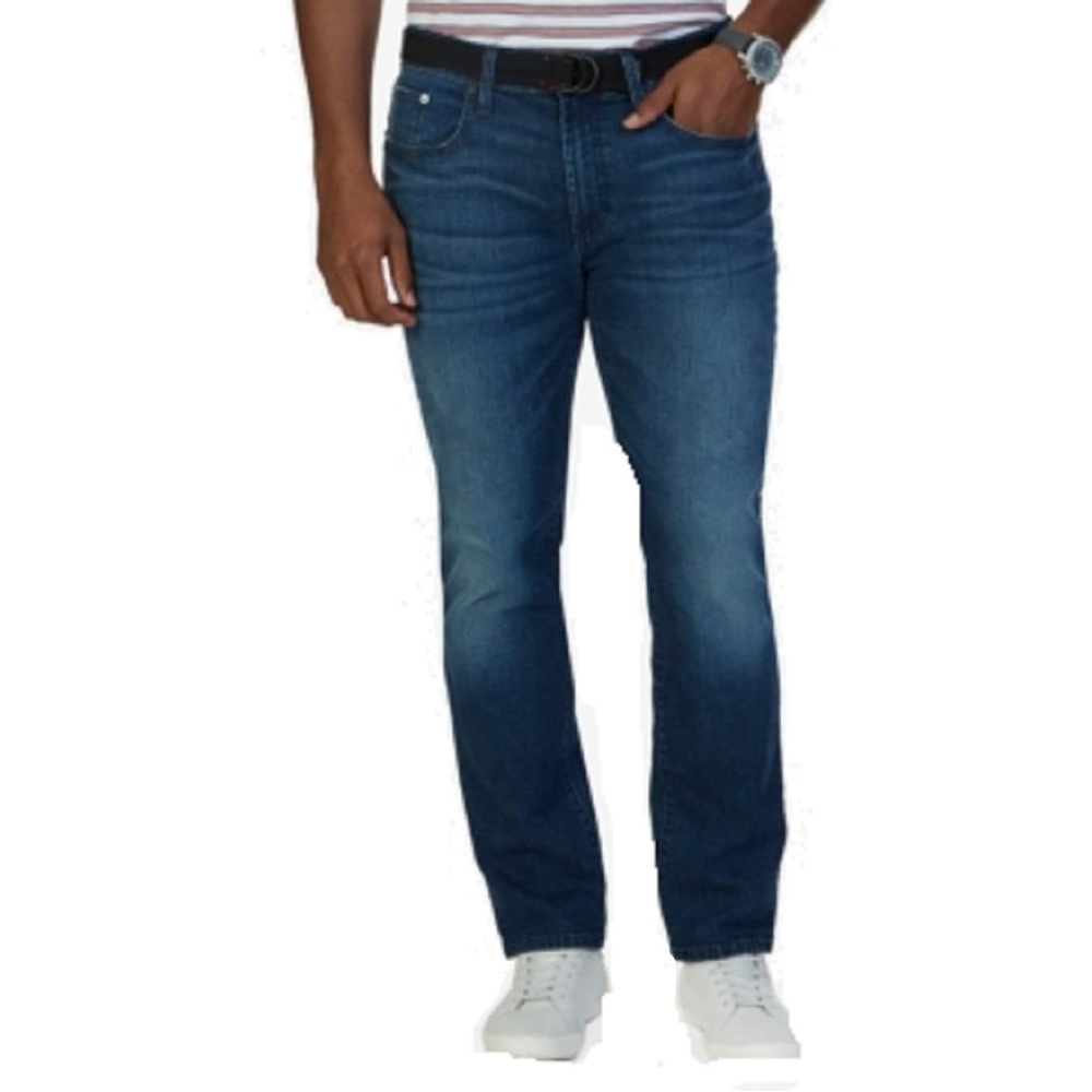 image:imageNautica Jeans Mens Straight Light Cross Hatch JeanPure Blue Ocean Wash