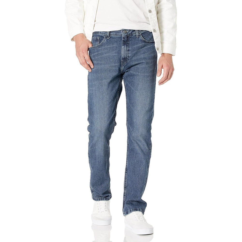 image:imageNautica Mens 5 Pocket Straight Fit Stretch JeanJeansGulf Stream