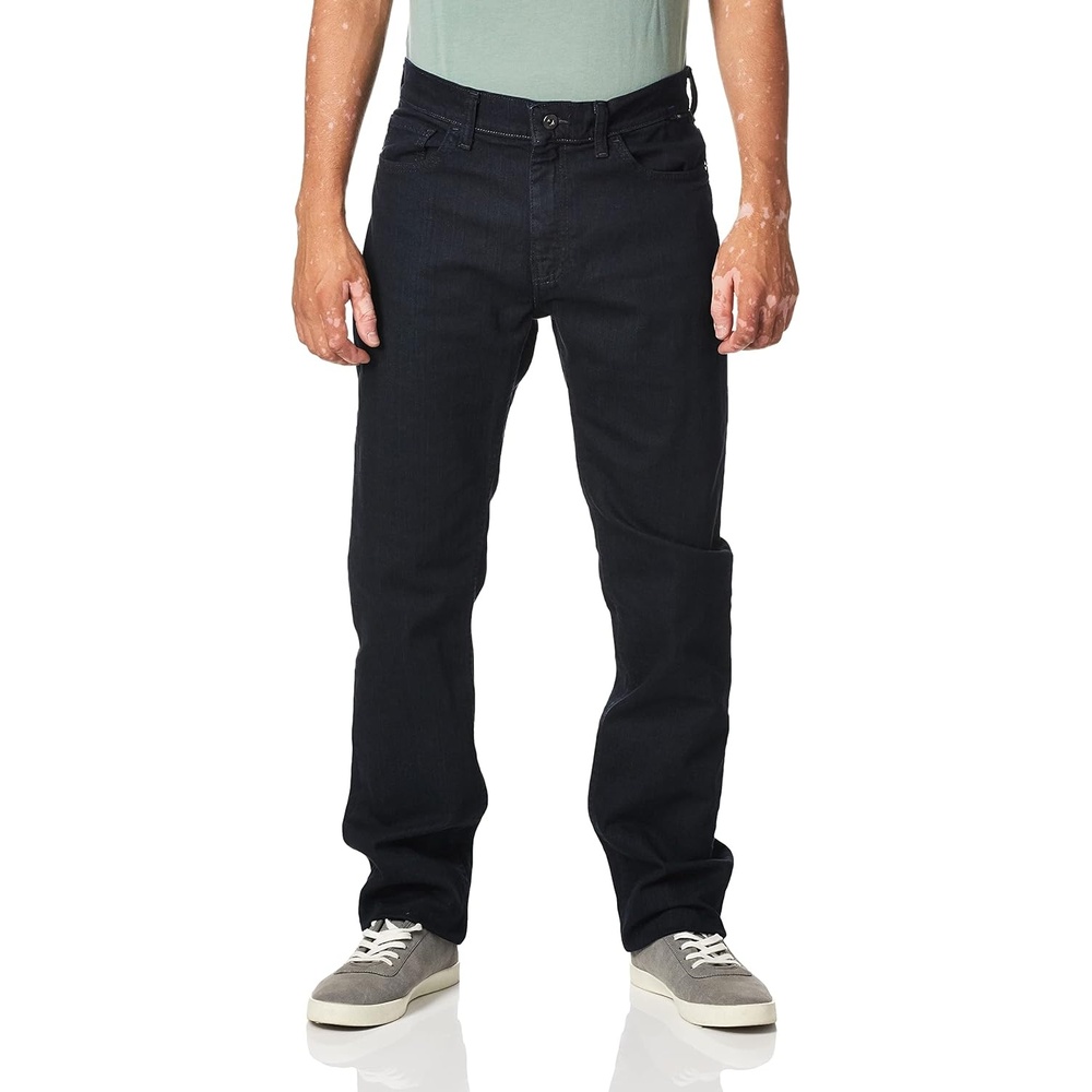image:imageNautica Mens 5 Pocket Straight Fit Stretch JeanJeansPure Dark Pacific Wash