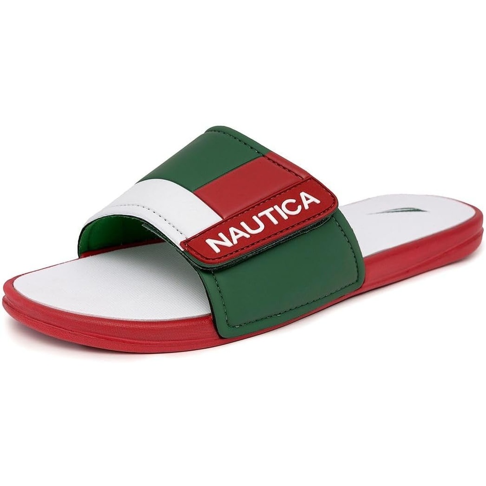 image:imageNautica Mens Athletic Slide Sandal Adjustable Straps Comfort SlipOnMex