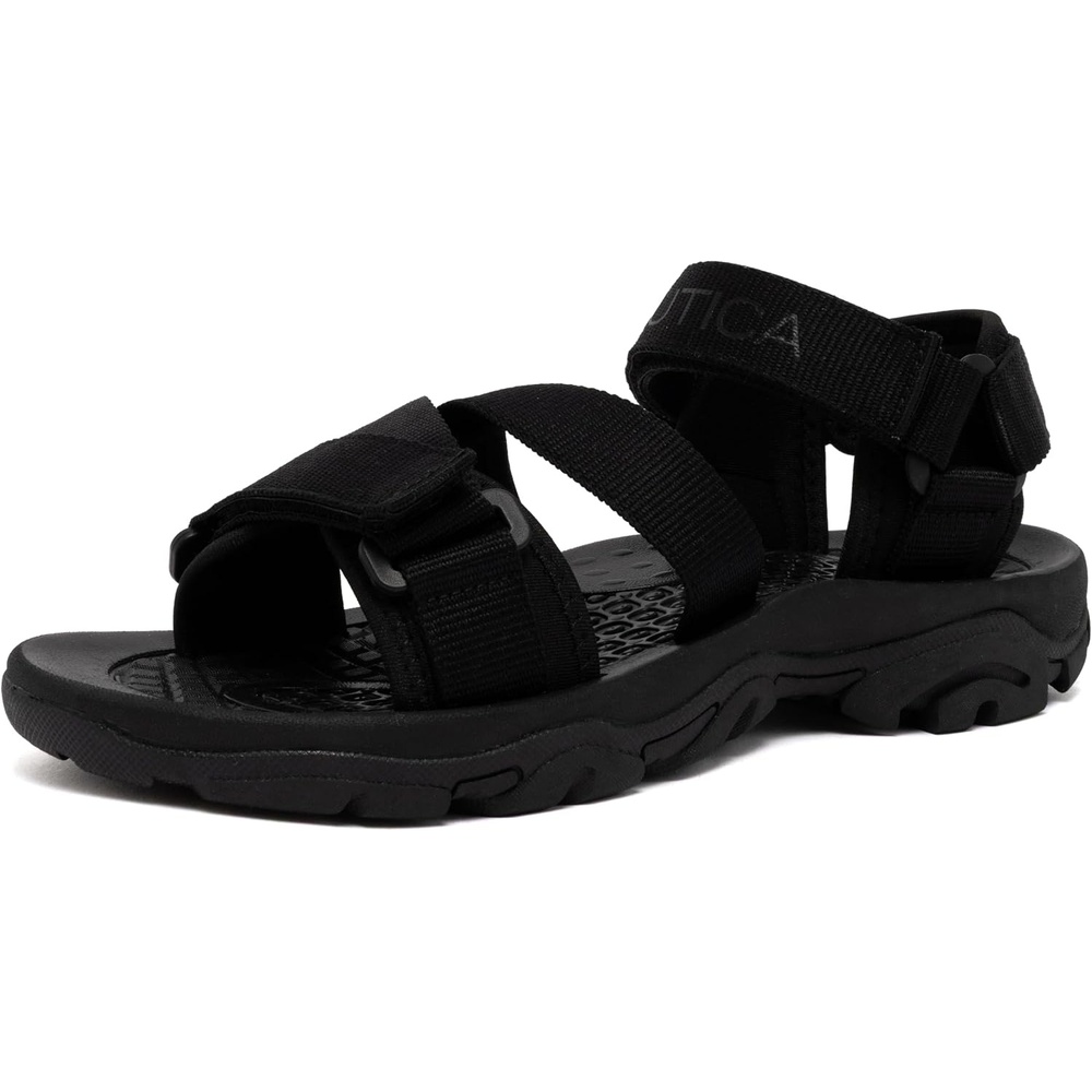 image:imageNautica Mens Athletic Sport Sandals  Adjustable Strap Comfortable OpenToe Hiking amp Walking Sandals with Cushioned SoleBlackbrayden