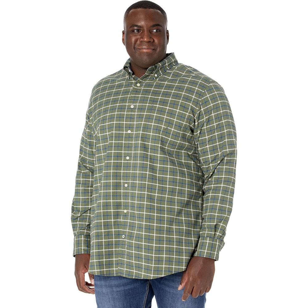 image:imageNautica Mens Big and Tall Button Down ShirtConvoy Green