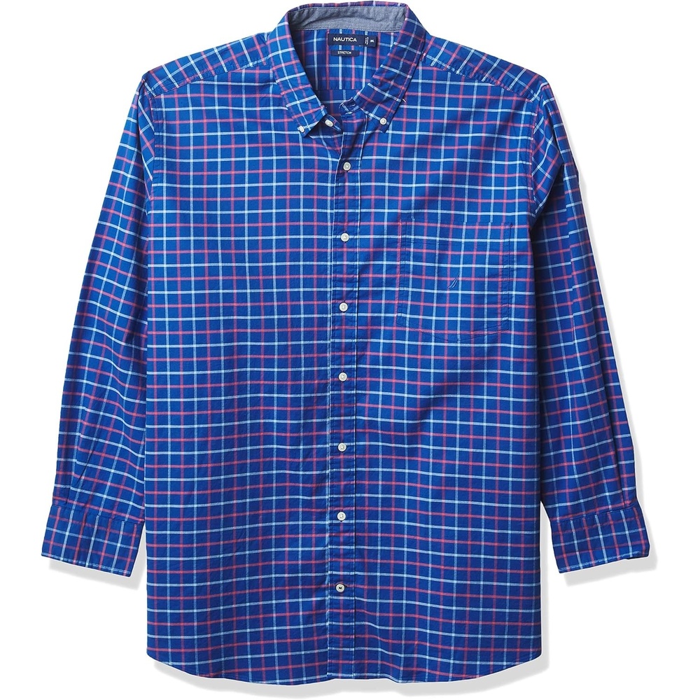 image:imageNautica Mens Big and Tall Button Down ShirtWindsurf Blue
