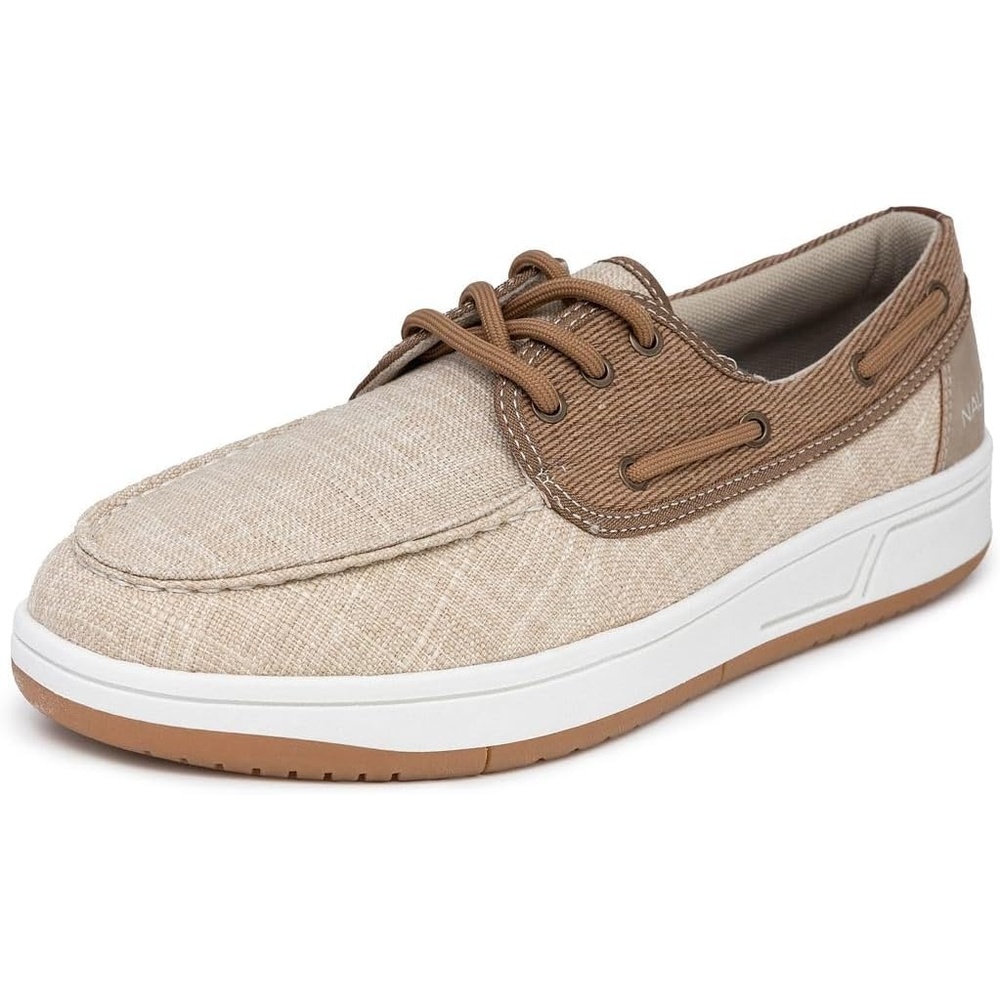 image:imageNautica Mens Casual Boat Shoes MocToe Loafers with Cushioned Insole Deck Fashion SneakerTaupeando
