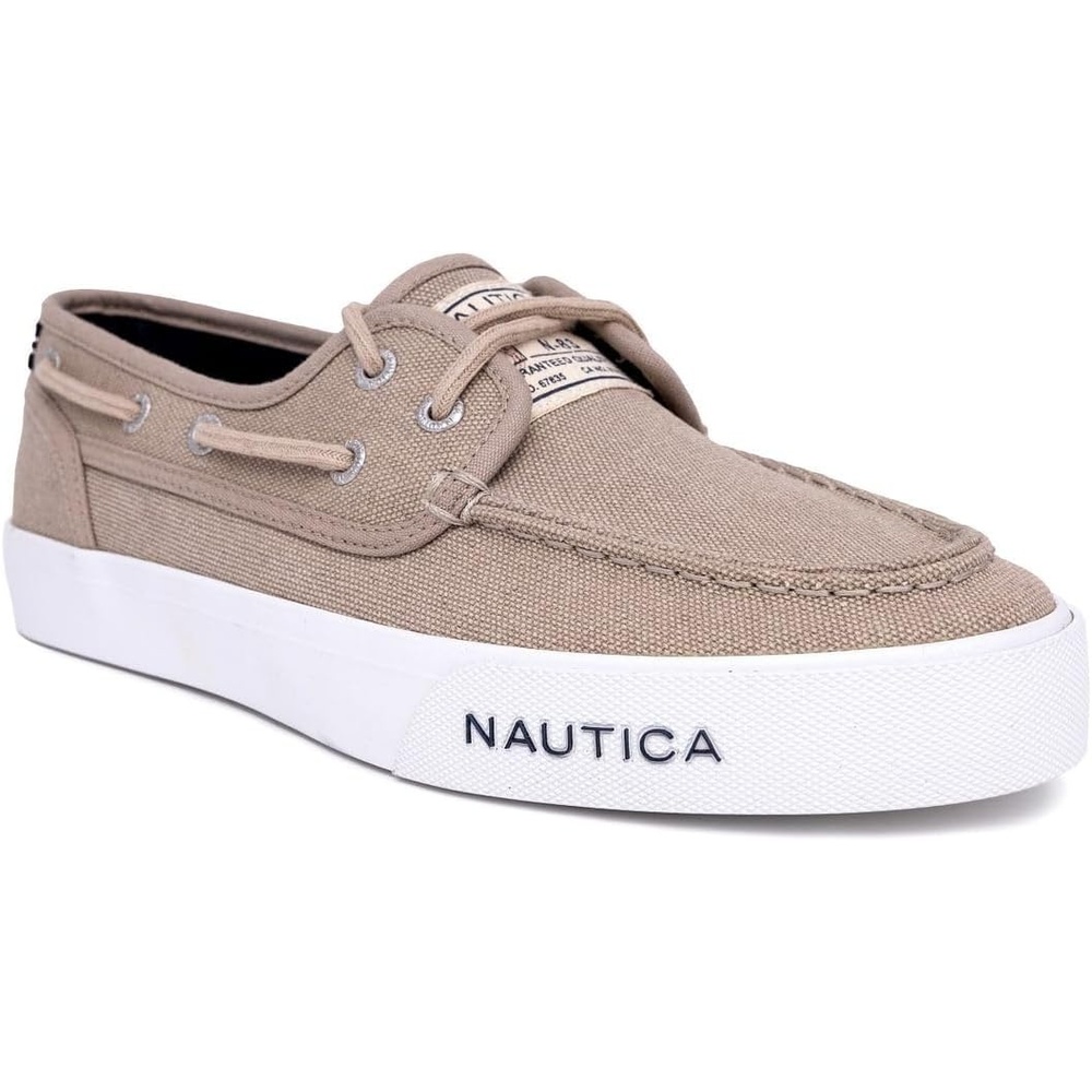 image:imageNautica Mens Casual Boat Shoes MocToe Loafers with Cushioned Insole Deck Fashion SneakerWashed Tan
