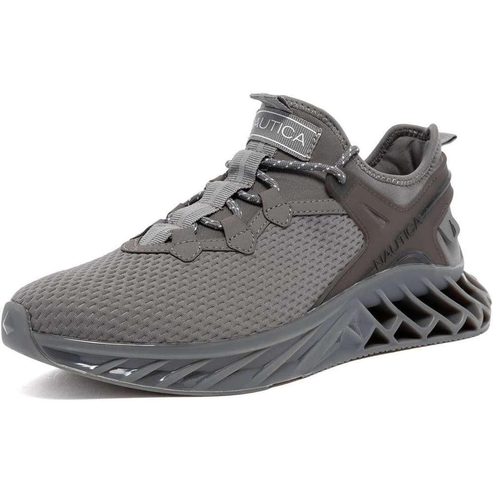 image:imageNautica Mens Casual Fashion Sneakers Lightweight LaceUp Athletic Walking Shoes for Gym amp Tennis ComfortableCharcoal Tonalwandal