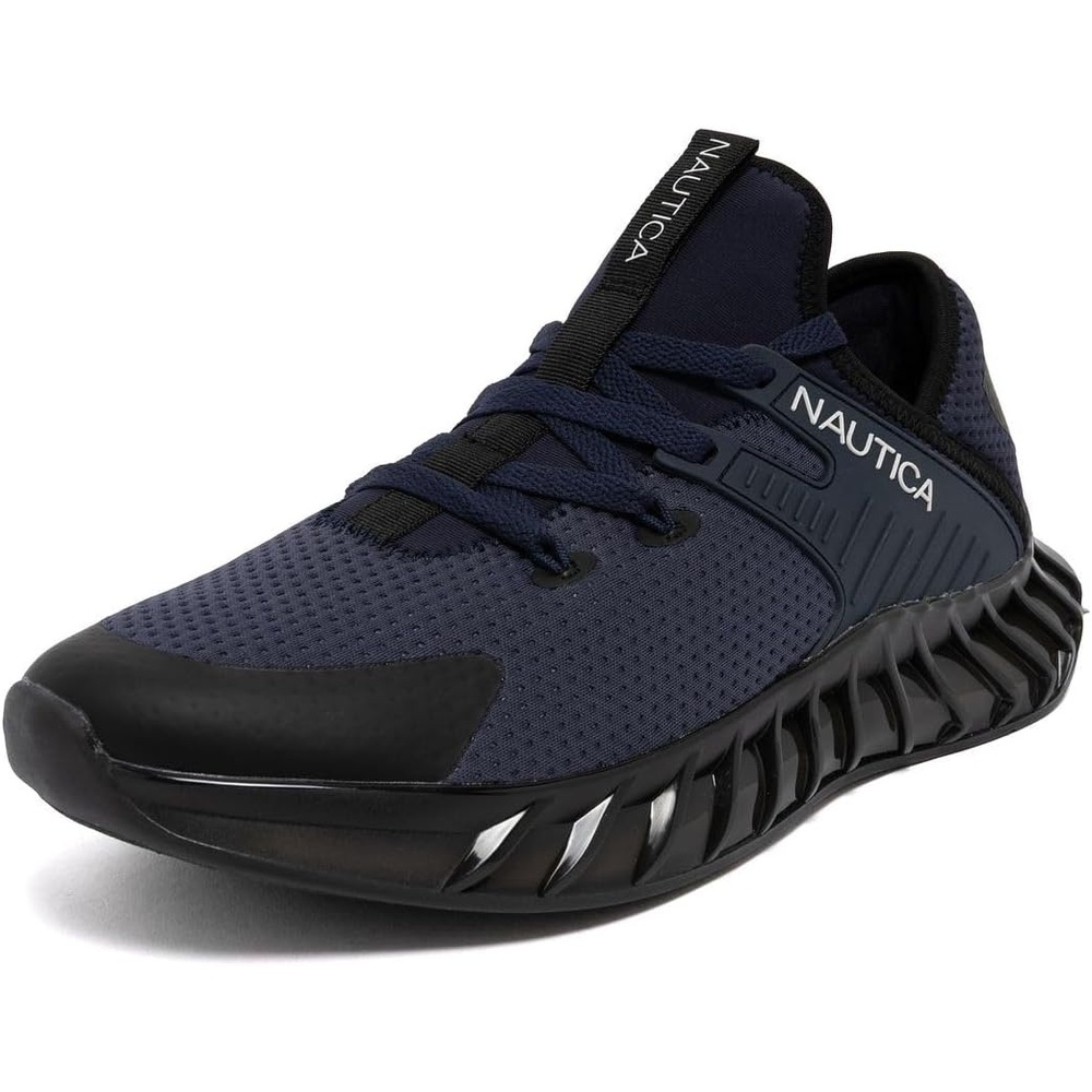 image:imageNautica Mens Casual Fashion Sneakers Lightweight LaceUp Athletic Walking Shoes for Gym amp Tennis ComfortableNavy Blackkediri
