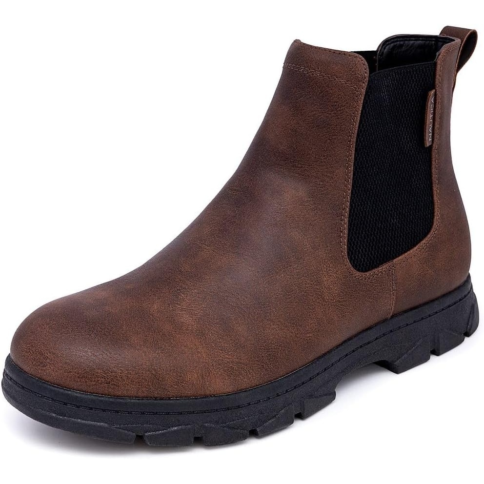 image:imageNautica Mens Chelsea Boot SlipOn Dress Ankle Shoe Chukka Desert BootsWuzerBrown Smooth
