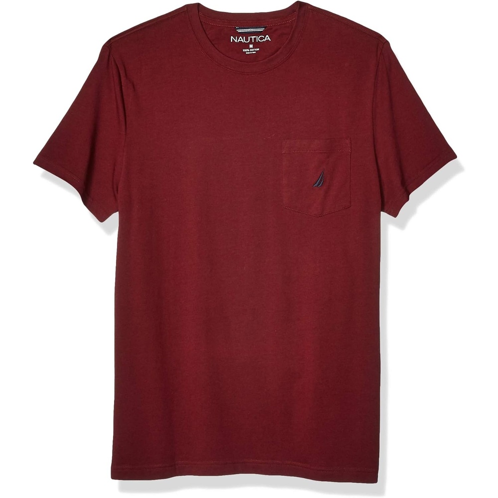 image:imageNautica Mens Classic Fit Pocket TShirtBurgundy Red
