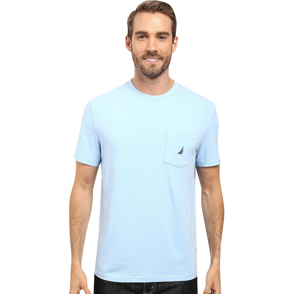 image:imageNautica Mens Classic Fit Pocket TShirtNoon Blue