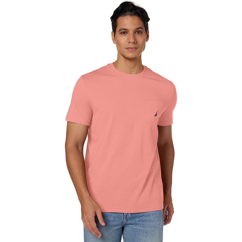 image:imageNautica Mens Classic Fit Pocket TShirtPale Coral Red