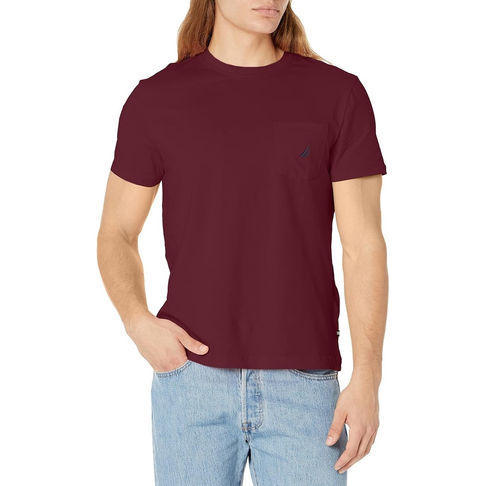 image:imageNautica Mens Classic Fit Pocket TShirtShipwreck Burgundy