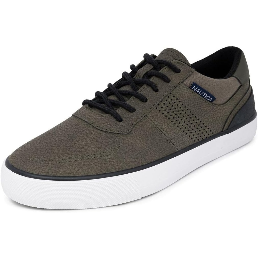 image:imageNautica Mens Classic LaceUp Boat Shoes Low Top Fashion Sneaker Stylish and Comfortable Casual ShoeLight Olivetriston