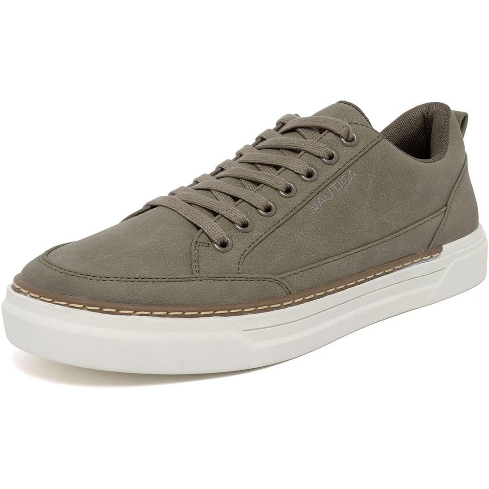 image:imageNautica Mens Classic LaceUp Low Top Fashion Sneaker Loafer  Stylish and Comfortable Casual ShoeSlatecolson