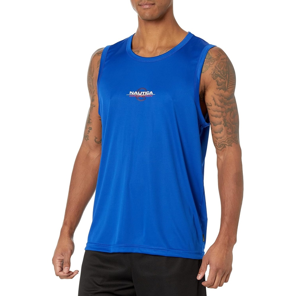 image:imageNautica Mens Competition Sustainably Crafted TankBright Cobalt