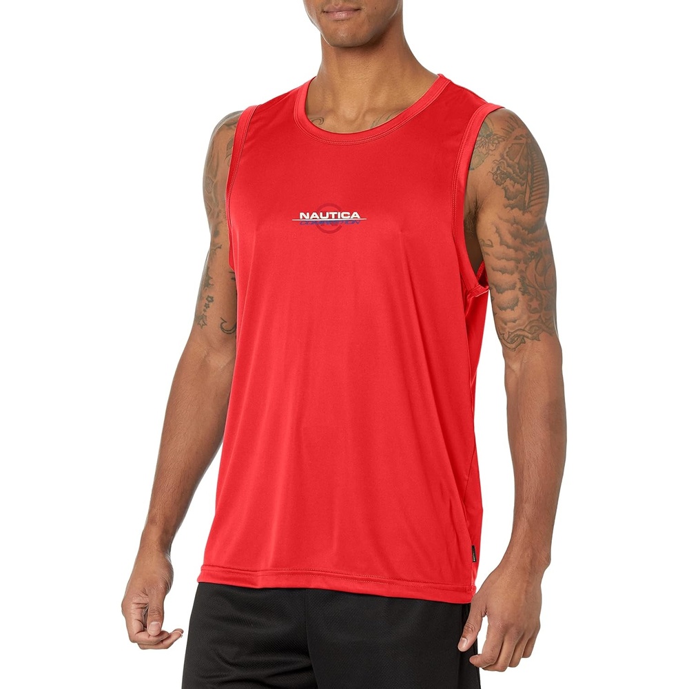 image:imageNautica Mens Competition Sustainably Crafted TankBright Red