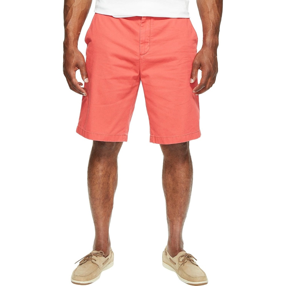 image:imageNautica Mens Cotton Twill Flat Front Chino ShortSailor Red