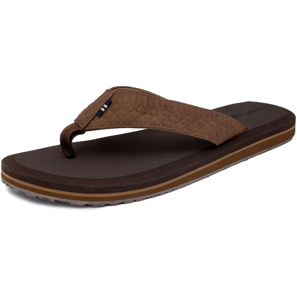image:imageNautica Mens Flip Flop Shower Sandals Slides Comfortable Waterproof Beach Footwear SlipOn Thong MediumWide WidthTantidor