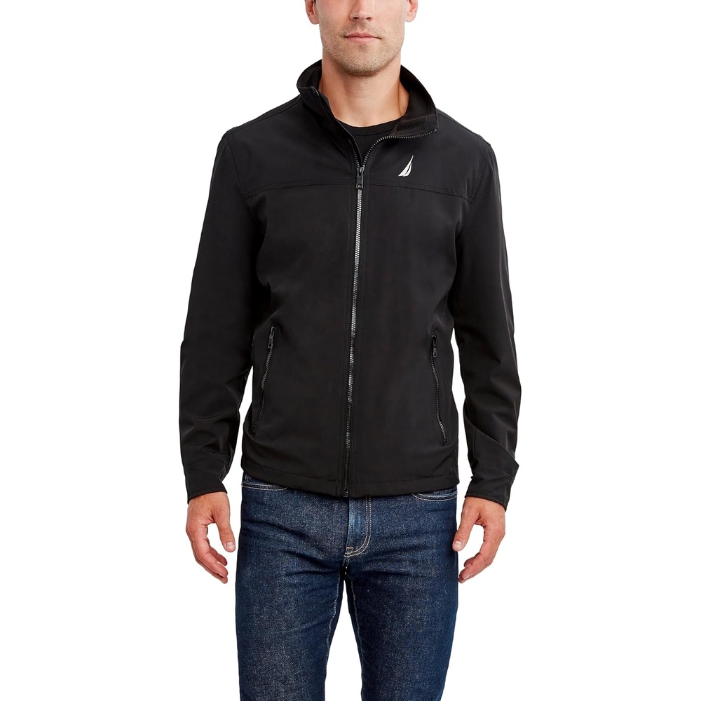 image:imageNautica Mens Golf Jacket Casual Wear Windbreaker Jacket Regular Big amp Tall SizesBlack