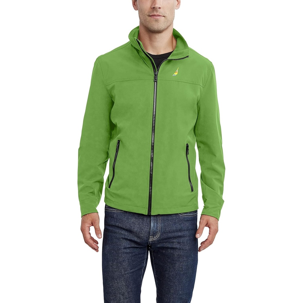 image:imageNautica Mens Golf Jacket Casual Wear Windbreaker Jacket Regular Big amp Tall SizesGrass Green