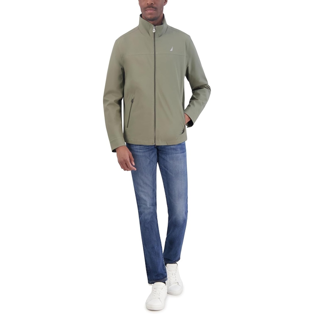 image:imageNautica Mens Golf Jacket Casual Wear Windbreaker Jacket Regular Big amp Tall SizesOlive
