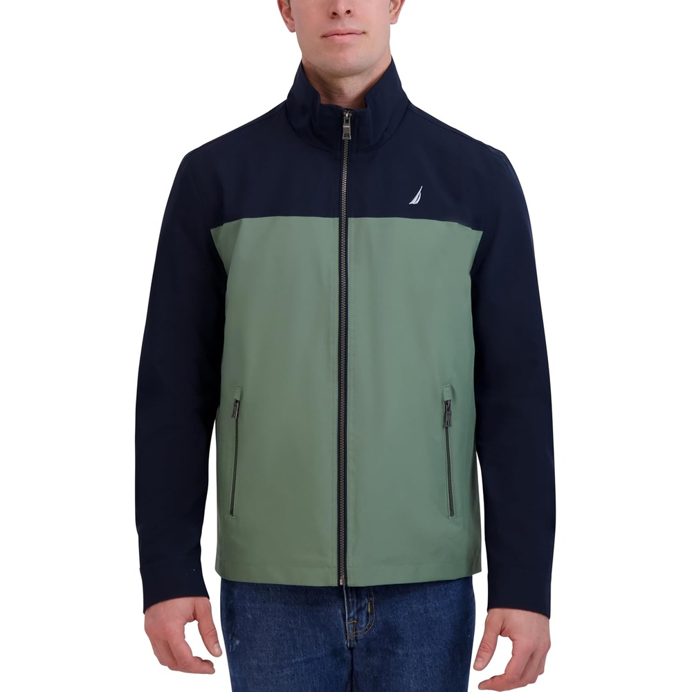 image:imageNautica Mens Golf Jacket Casual Wear Windbreaker Jacket Regular Big amp Tall SizesSea Green